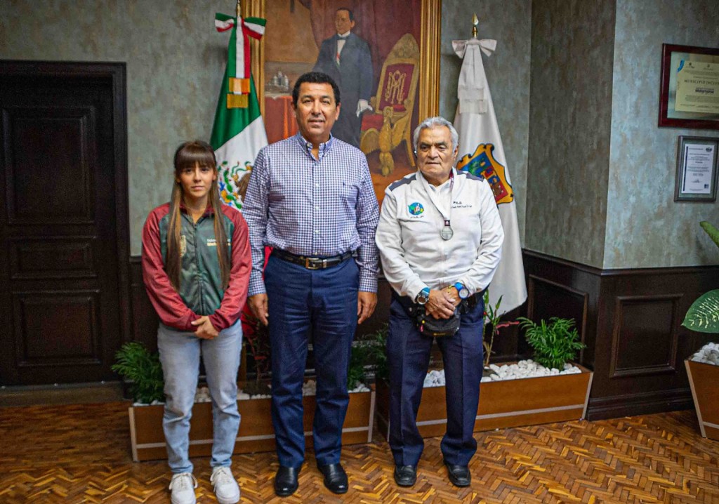 Recibe Alcalde Mario López a Presidente de Federación Mexicana de Levantamiento de&nbsp;Pesas