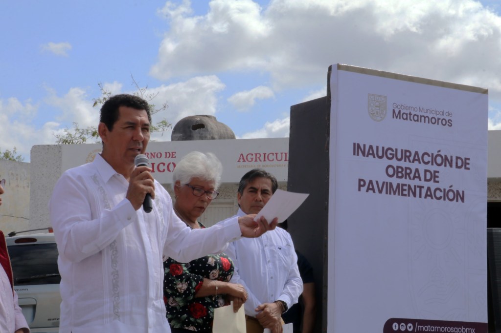 Anuncia Alcalde Mario López más pavimentación para Matamoros; entran en 2023 la Benjamín Gaona y la&nbsp;Uniones