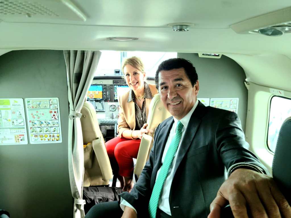 INAUGURA ALCALDE MARIO LÓPEZ INICIO DE OPERACIONES DE AEROLÍNEA REGIONAL AERUS EN&nbsp;MATAMOROS