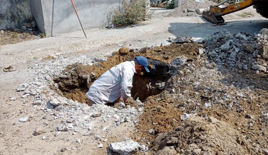 COMAPA Altamira repara fugas de agua potable en fraccionamientos