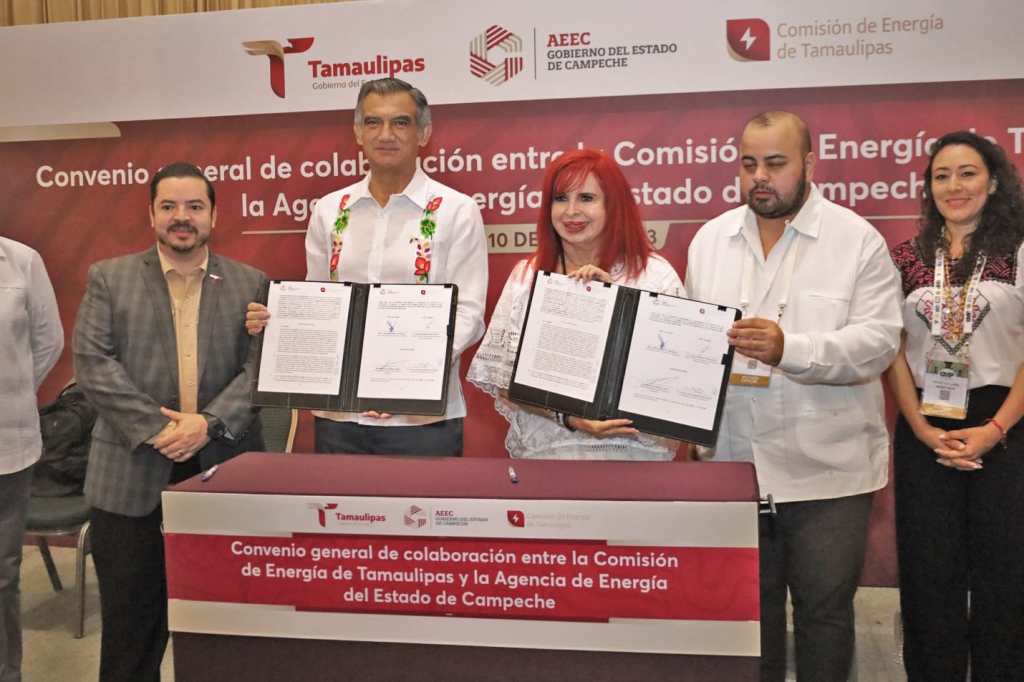 Firman Américo y Layda convenio para impulsar el desarrollo&nbsp;energético