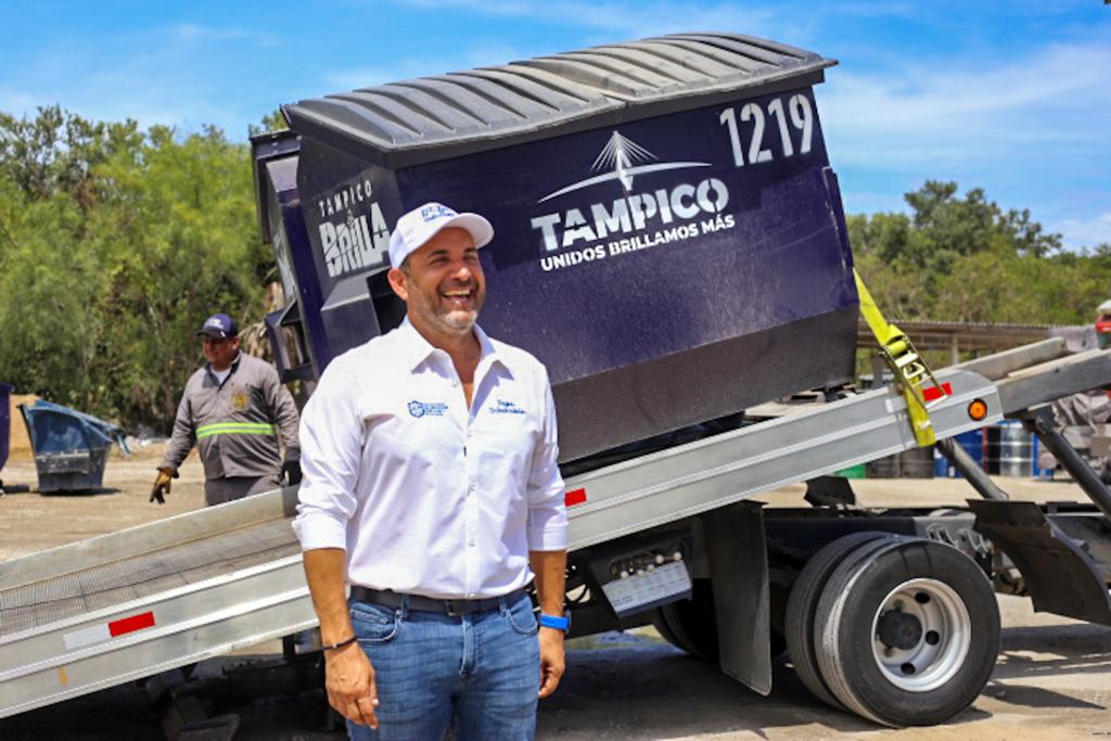 Encabeza Pepe Schekaibán Instalación de más Contenedores para la&nbsp;Basura