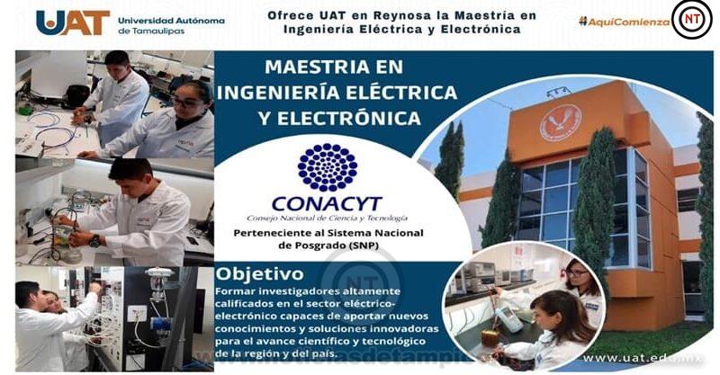 Ofrece UAT en Reynosa la Maestría en Ingeniería Eléctrica y&nbsp;Electrónica