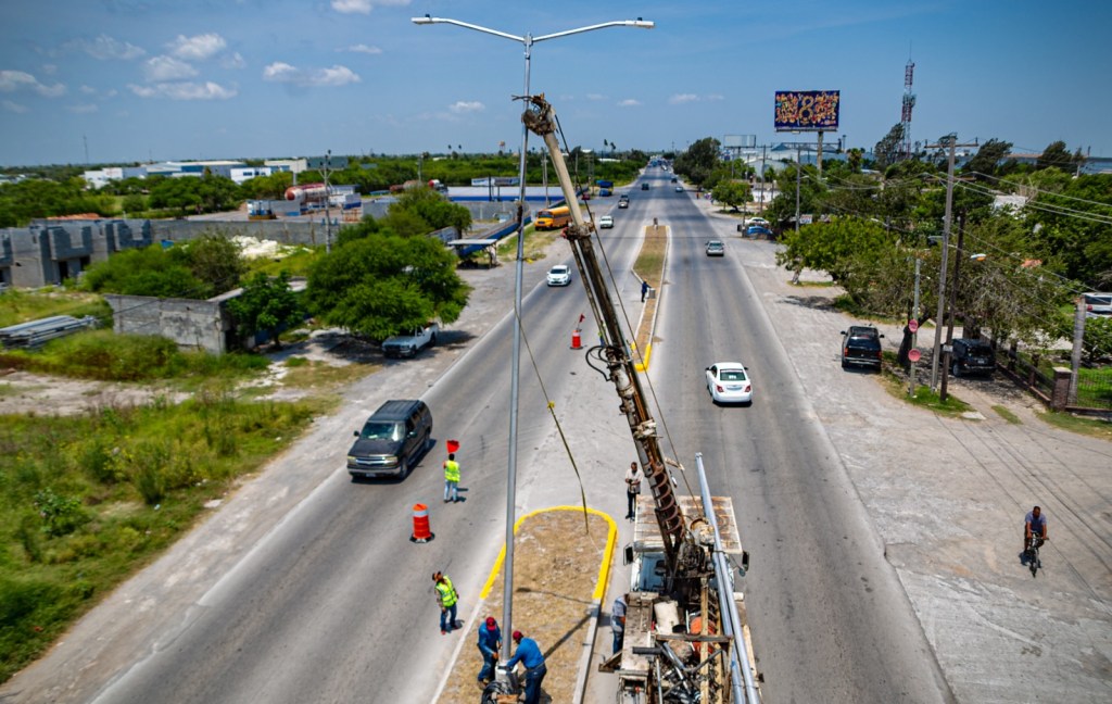 Avanza Gobierno de Matamoros en modernización del sistema de alumbrado&nbsp;público