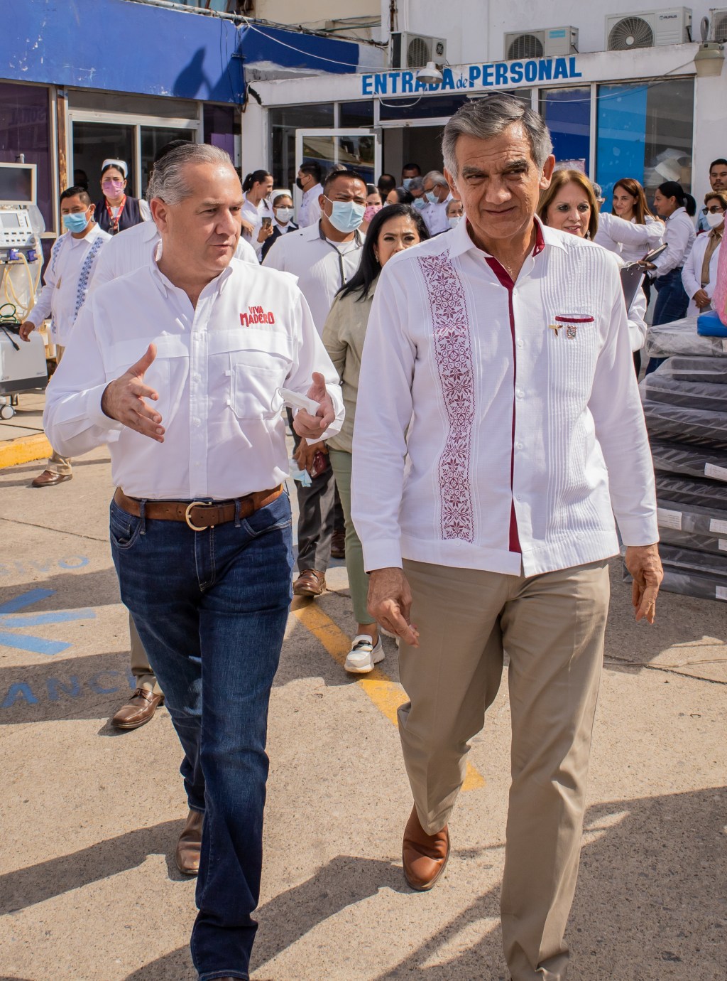 Adrián Oseguera y Gobernador recorren Hospital Civil de Ciudad&nbsp;Madero
