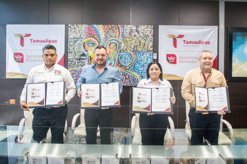 Alcalde de Río Bravo Firma Convenio para Nuevos Comedores del&nbsp;Bienestar