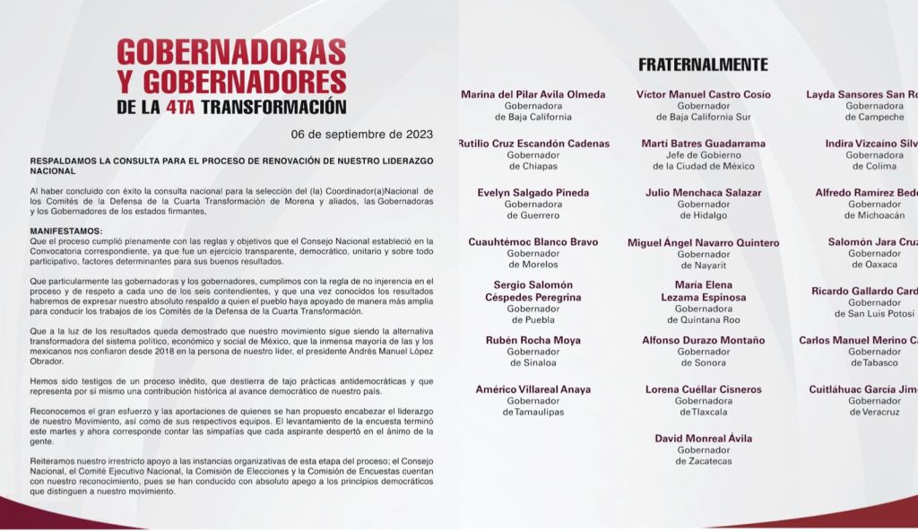 Ninguna eventualidad modifica resultado en Morena, asegura su&nbsp;dirigencia