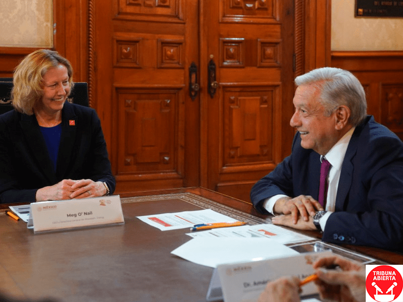 Presidente López Obrador se reúne con CEO de Woodside Energy para discutir inversión&nbsp;petrolera