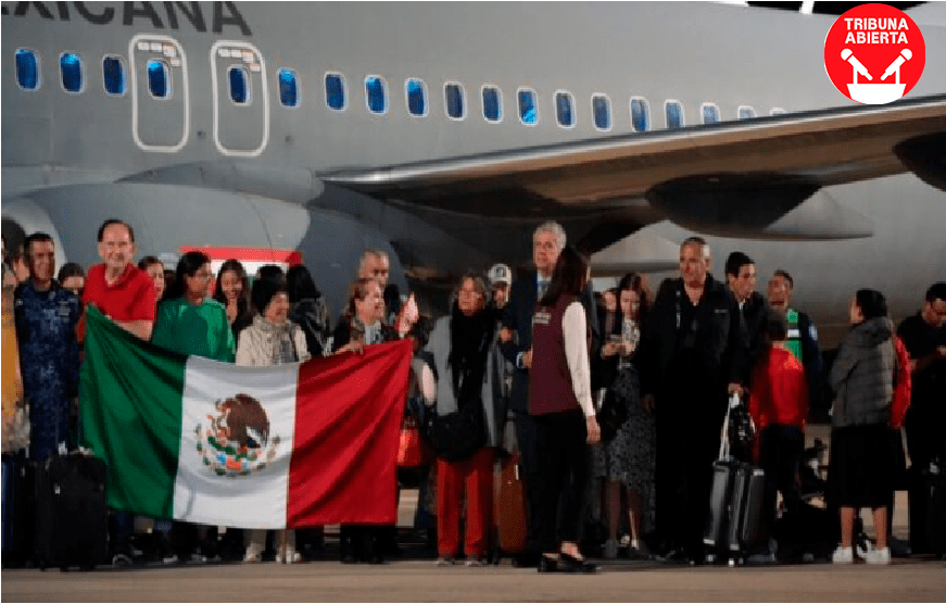 Llega primer avión desde Israel con 135 mexicanos al Aeropuerto Internacional Felipe&nbsp;Ángeles