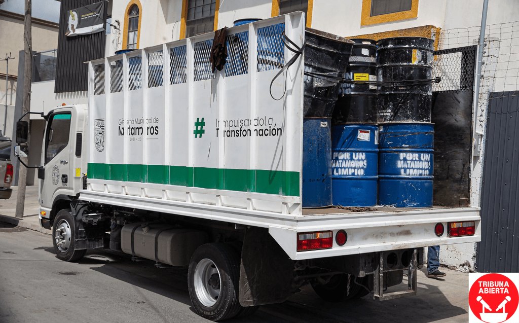 Entrega Gobierno de Matamoros contenedores para residuos domésticos; exhorta a evitar colocar basura en&nbsp;camellones