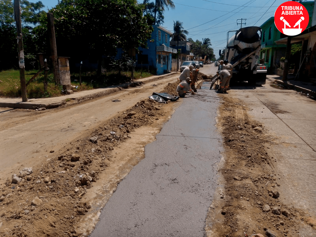 COMAPA Altamira repone pavimento en las colonias Miramar, Primavera y&nbsp;Albañiles