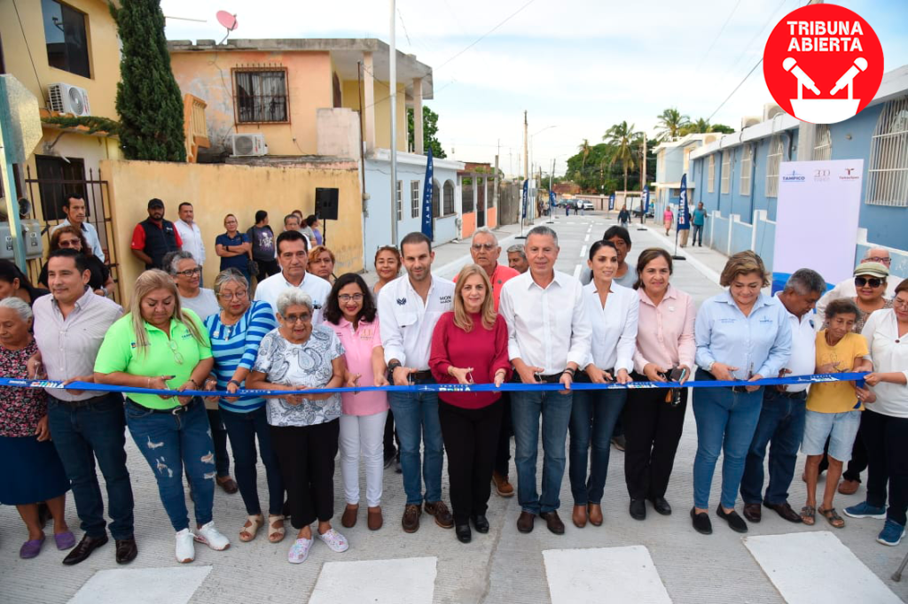 Chucho Nader Inaugura Obra de Pavimentación en la Colonia Nuevo Progreso de&nbsp;Tampico