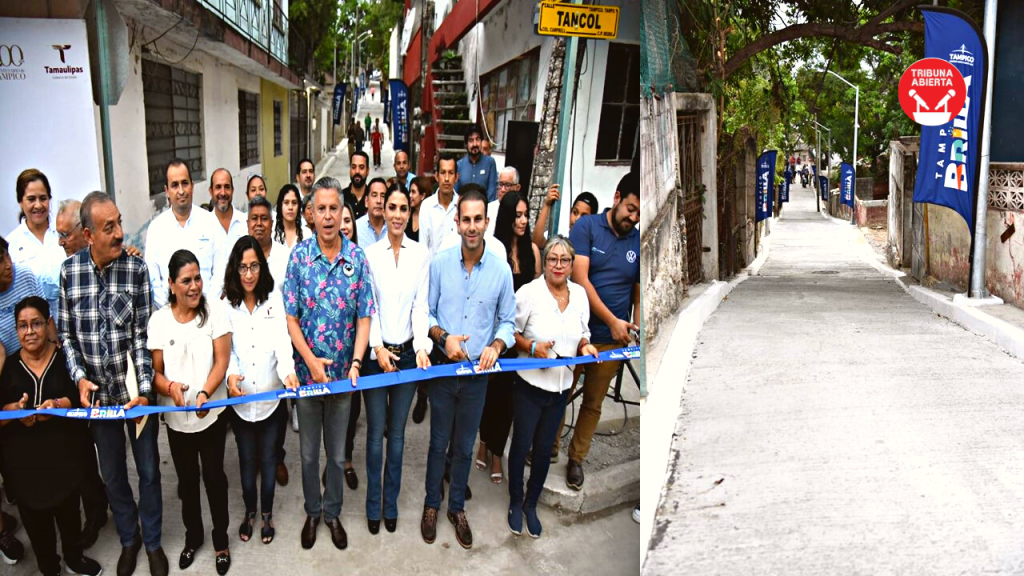 Tampico Estrena Pavimentación en Colonia&nbsp;Campbell