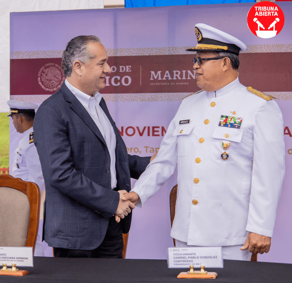 Adrián Oseguera rinde homenaje en la celebración del Día de la Armada de&nbsp;México