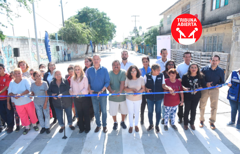 Chucho Nader entrega una moderna pavimentación en la colonia Revolución&nbsp;Verde