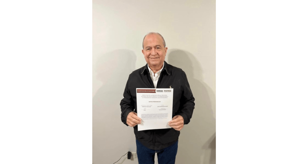 El Dr. Víctor García Fuentes, Secretario de Salud Municipal en Matamoros, Tamaulipas, Mostró su Registro para Participar en el Proceso Electoral&nbsp;2024