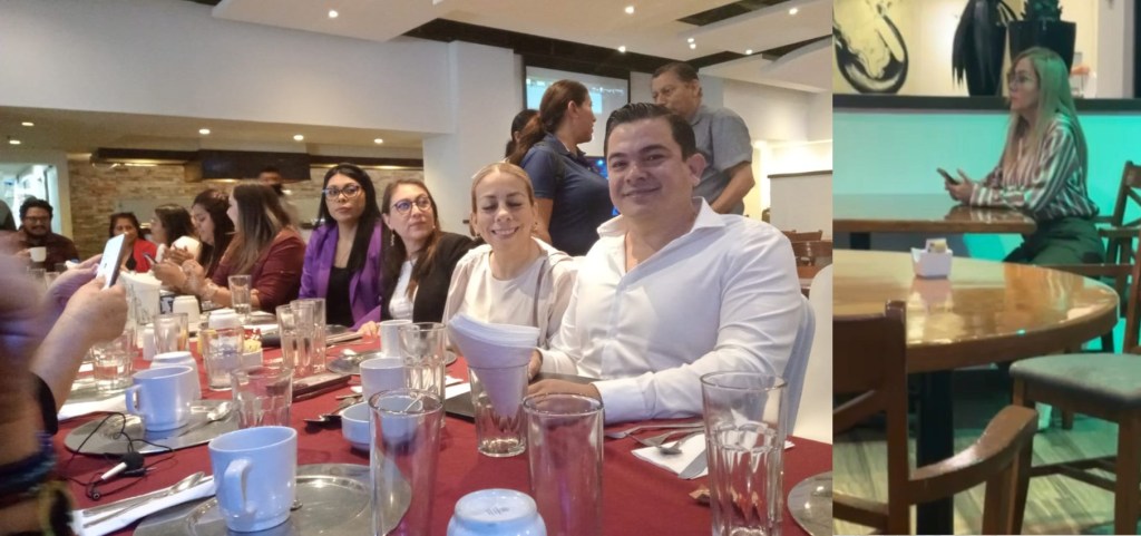 TESORERA, LLEGA A CONFERENCIA DEL DIPUTADO MARCO GALLEGOS, PARA INTIMIDAR A&nbsp;PERIODISTAS