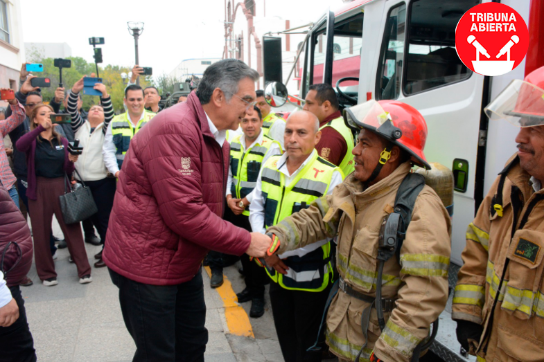 Gobernador Villarreal Anaya entrega crucial camión de bomberos a coordinación estatal de protección civil de&nbsp;Tamaulipas