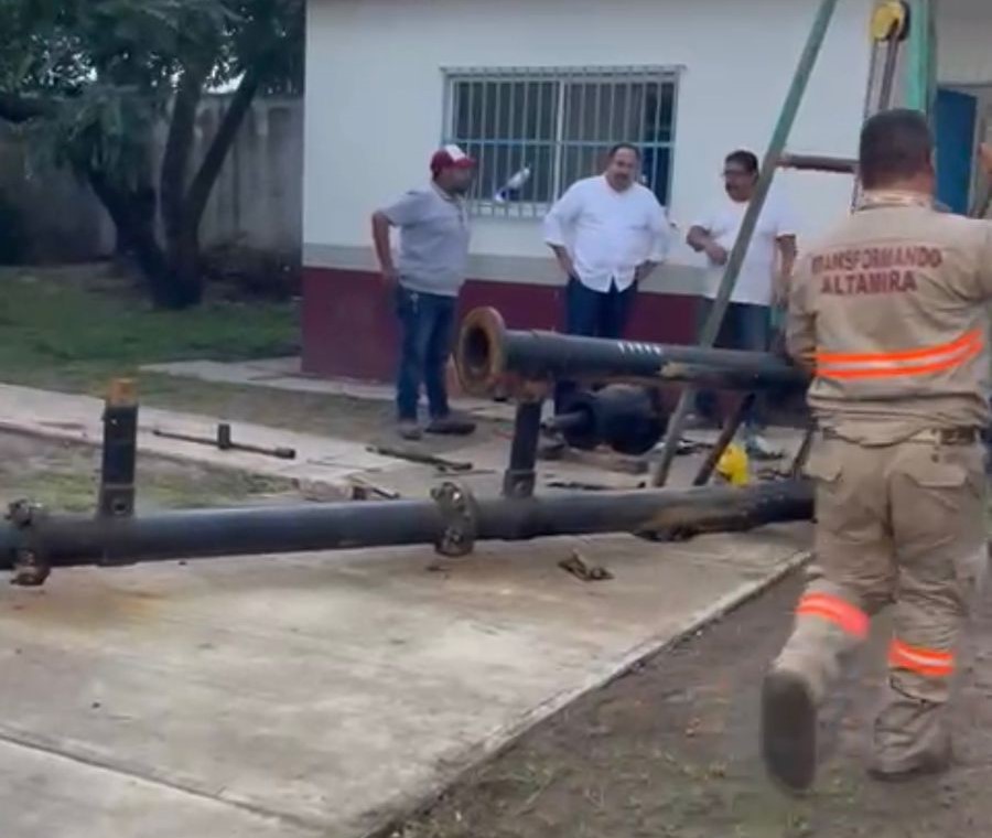 Gerente de COMAPA Altamira Supervisa Desarrollo de Obras e Inspecciona&nbsp;Cárcamos