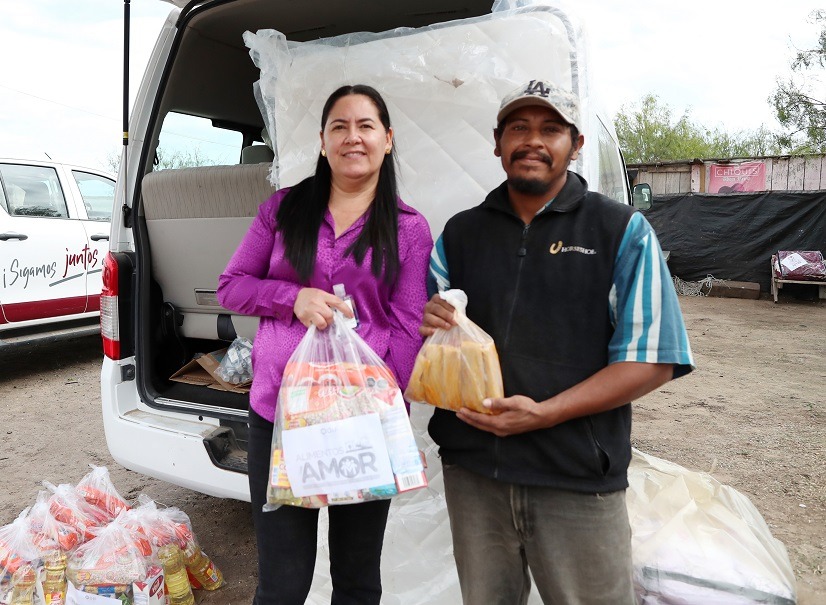 DIF Matamoros lleva alegría a hogares del campo pesquero rincón buenavista con entrega de ayuda&nbsp;navideña