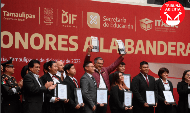 Entrega gobernador 117 mdp en becas y reconoce a los alumnos destacados de&nbsp;Tamaulipas