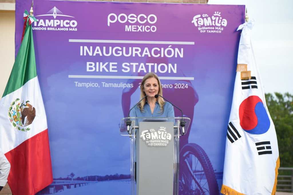 Entrega Posco-México Moderna Estación de Ciclismo a DIF&nbsp;Tampico