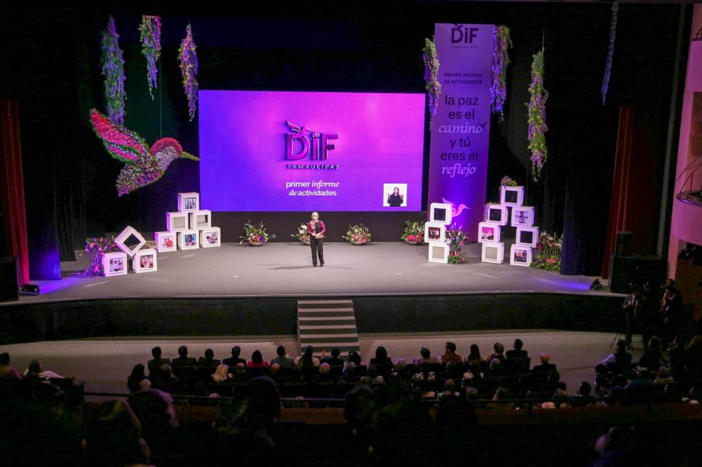 Rinde María de Villarreal su primer informe de actividades al frente del Sistema DIF&nbsp;Tamaulipas