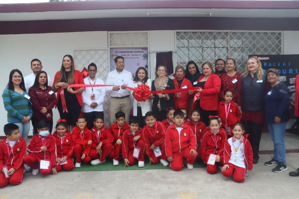 Inauguración de ludoteca en escuela primaria «Despertar del Campesino» en&nbsp;Altamira