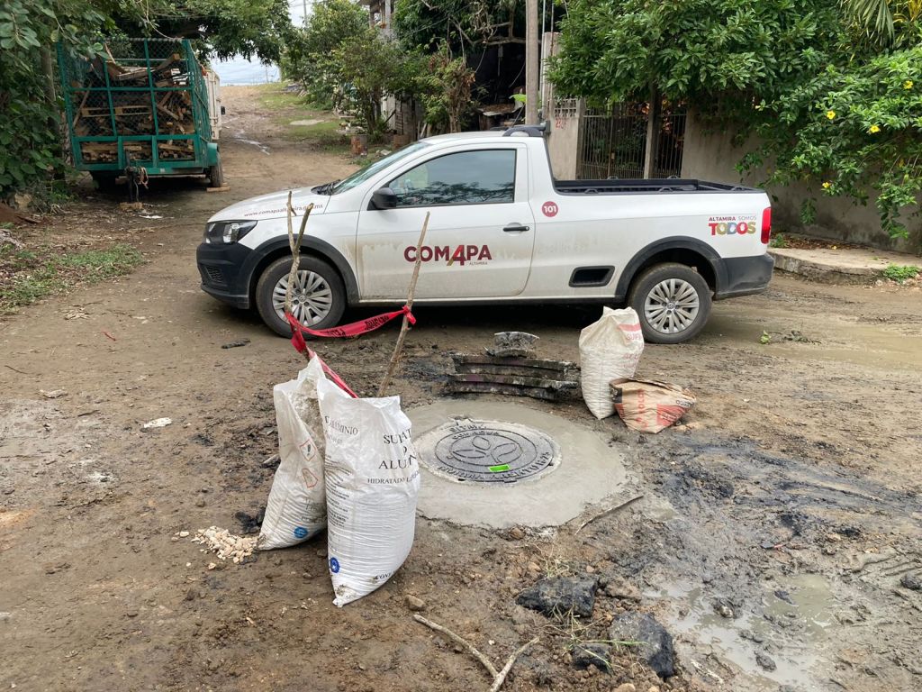 COMAPA Altamira Realiza Mejoras en la Infraestructura de Drenaje, Reposición de Brocales y Tapas en Diversas&nbsp;Zonas