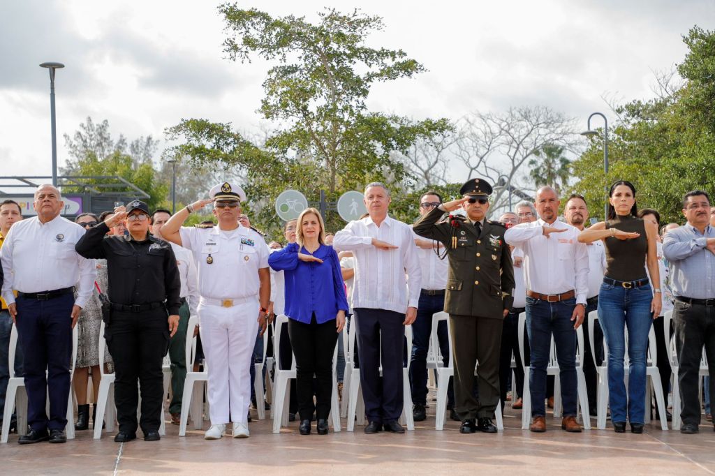 Tampico Rinde Emotivo Homenaje en el Día de la&nbsp;Bandera