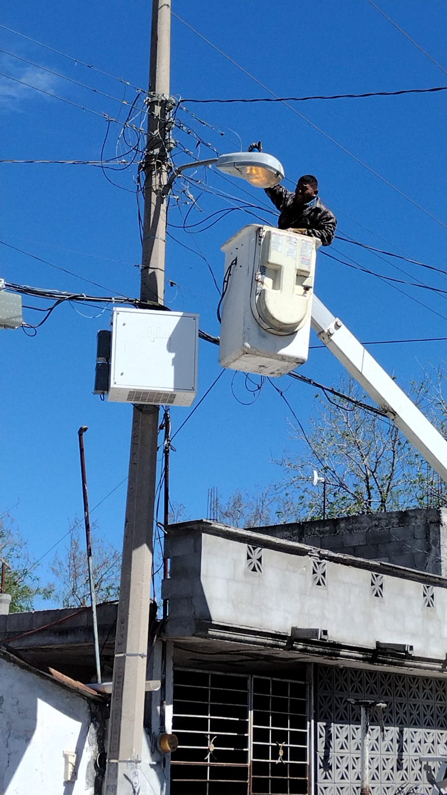 Tareas de Mantenimiento en Alumbrado Público: Gobierno de Río Bravo Prioriza Seguridad&nbsp;Ciudadana