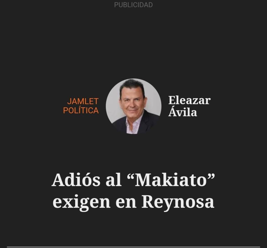 Adiós al “Makiato” exigen en&nbsp;Reynosa