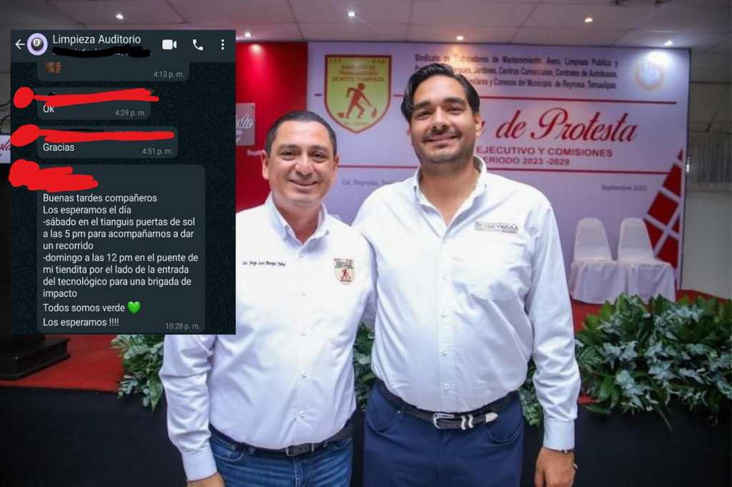 Denuncian empleados del municipio de Reynosa que los siguen condicionando para apoyar a Maki Ortiz en su campaña para Senadora por el Partido&nbsp;Verde