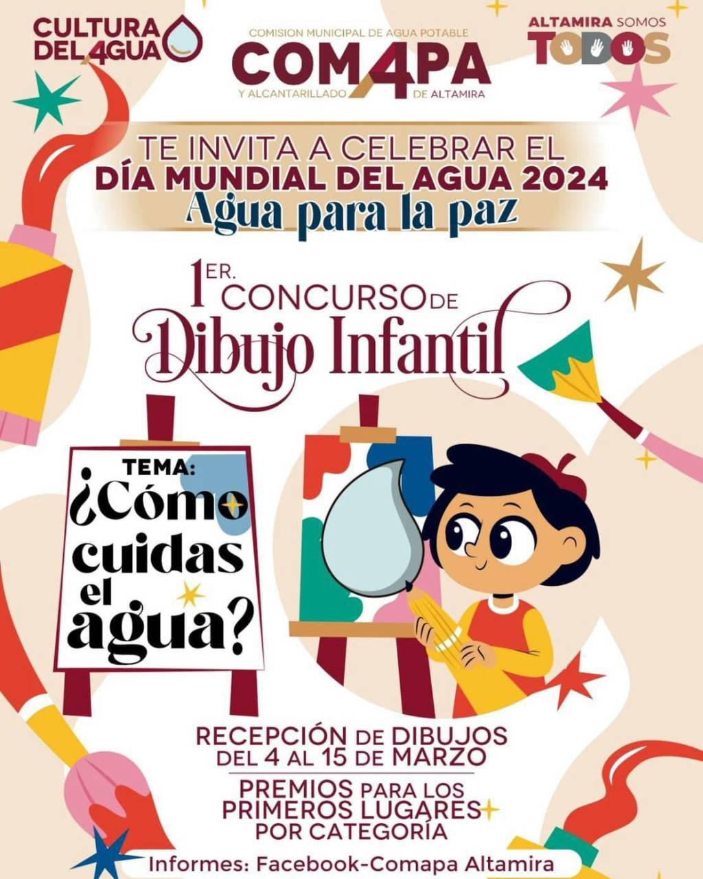 Comapa Altamira Lanza Concurso de Dibujo Infantil para Fomentar la Conservación del&nbsp;Agua
