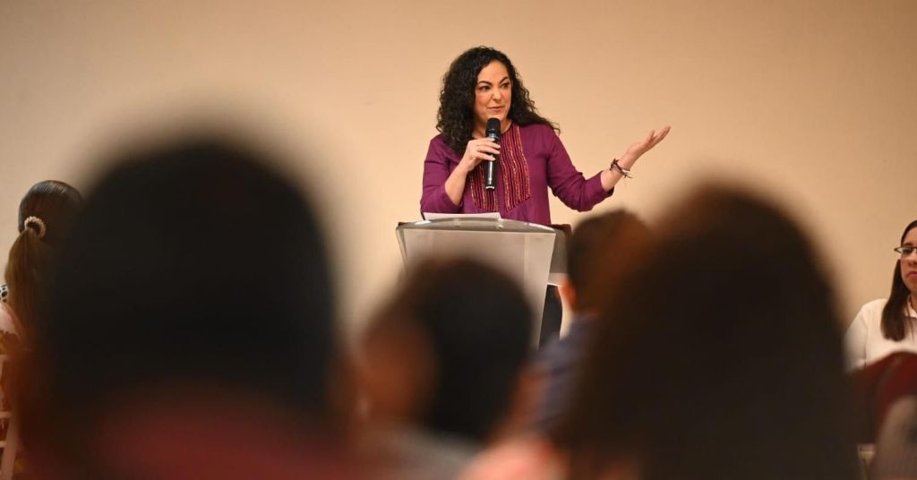 Morena es garantía de desarrollo con inclusión y crecimiento económico:Olga&nbsp;Sosa.