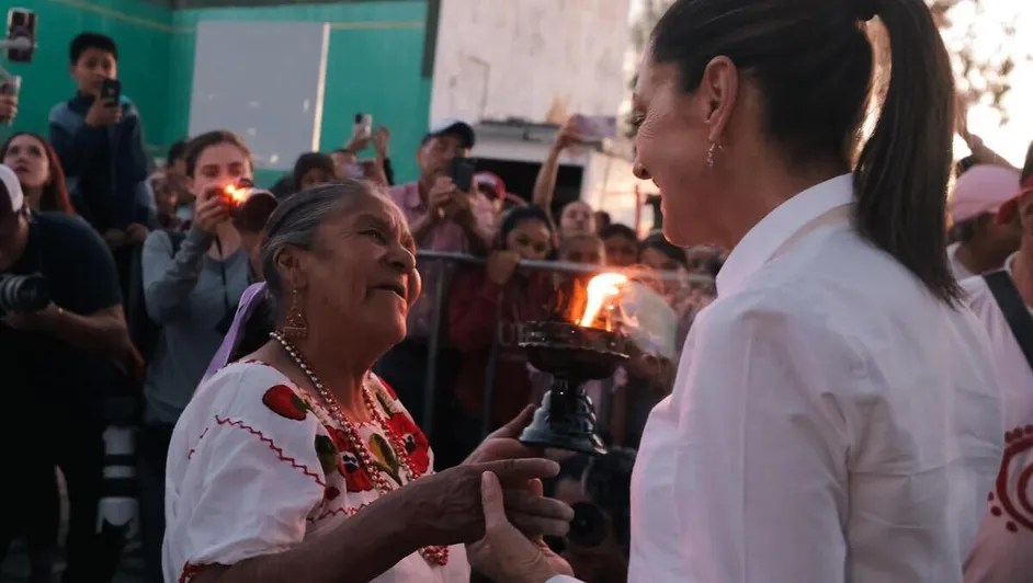 Sheinbaum recibe «limpia» en Guanajuato: Ritual chichimeca para eliminar «malas&nbsp;energías»