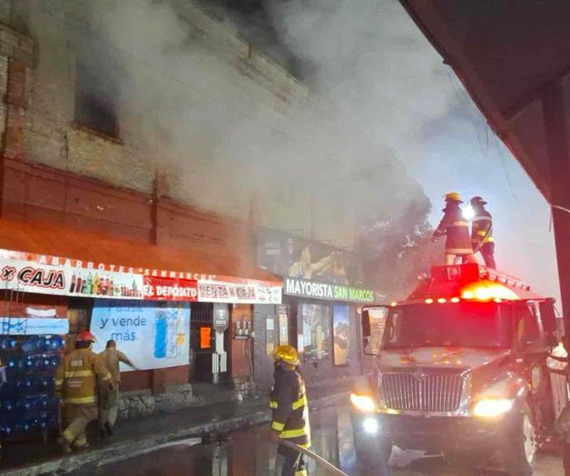 Incendio en una bodega del mercado de&nbsp;Tampico