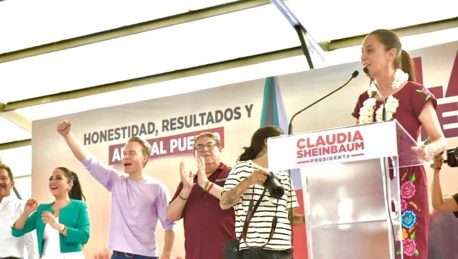 Manuel Velasco elogia enfoque de Claudia Sheinbaum en la campaña&nbsp;presidencial