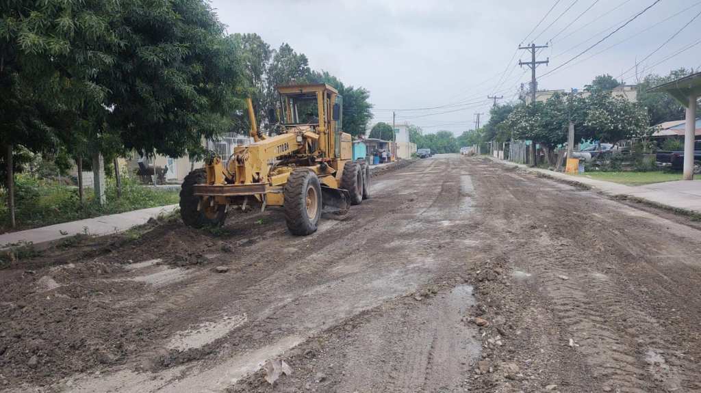 Río Bravo Avanza en el Reacondicionamiento de Calles de Terracería con Refuerzos de Personal y&nbsp;Maquinaria