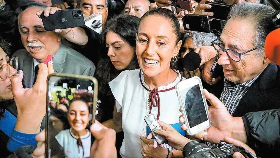 Claudia Sheinbaum propone plan de desarrollo económico ante&nbsp;empresarios