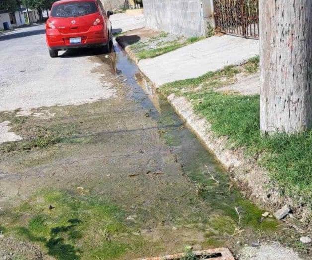 Falla reparación de aguas negras en colonia Del&nbsp;Valle