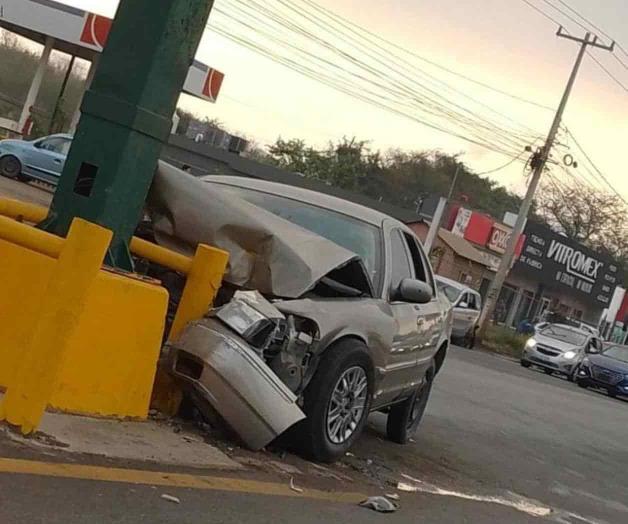 Fuerte choque deja herida a&nbsp;jovencita