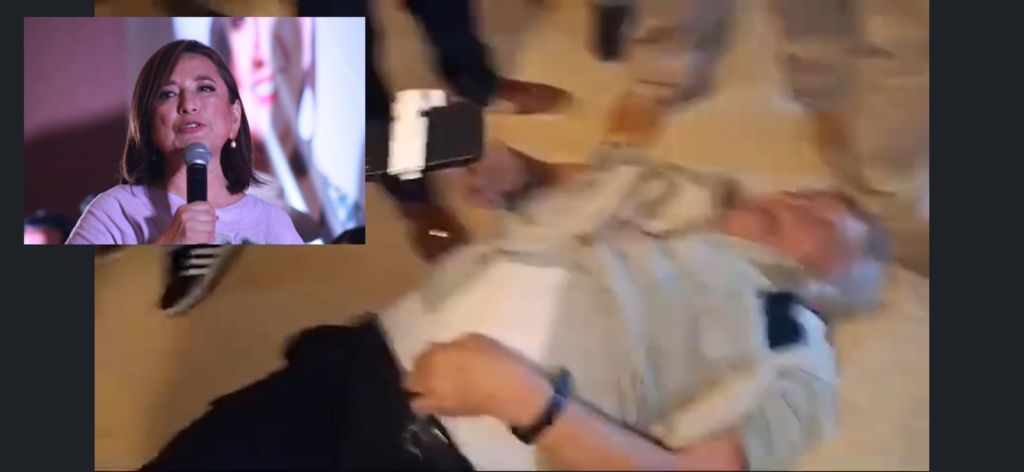 Guaruras de Xóchilt Gálvez, candidata presidencial del PRIAN, agreden en Matamoros al periodista Oscar&nbsp;Farias