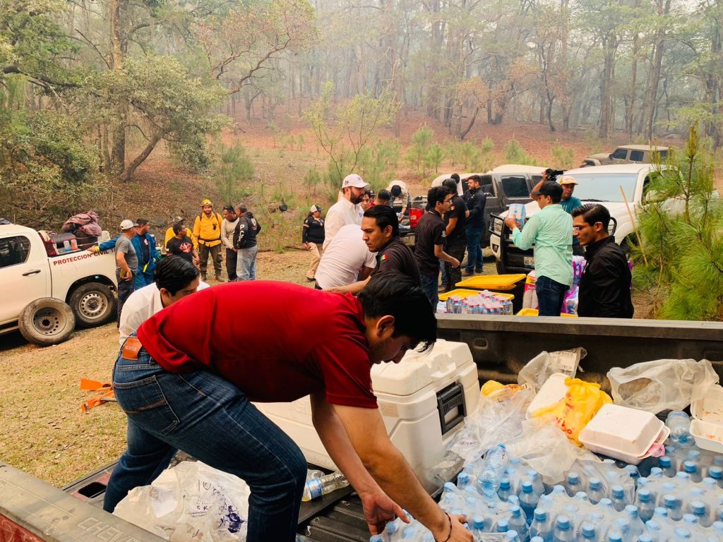 Tamaulipas combate incendio forestal en el Cañón del&nbsp;Novillo