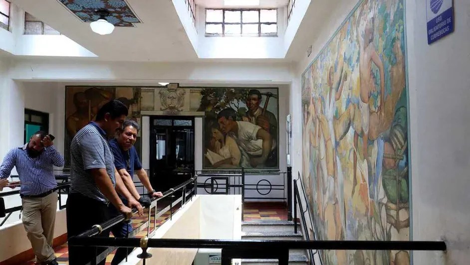 Inicia restauración de murales en el Instituto 18 de Marzo con apoyo del&nbsp;INBAL