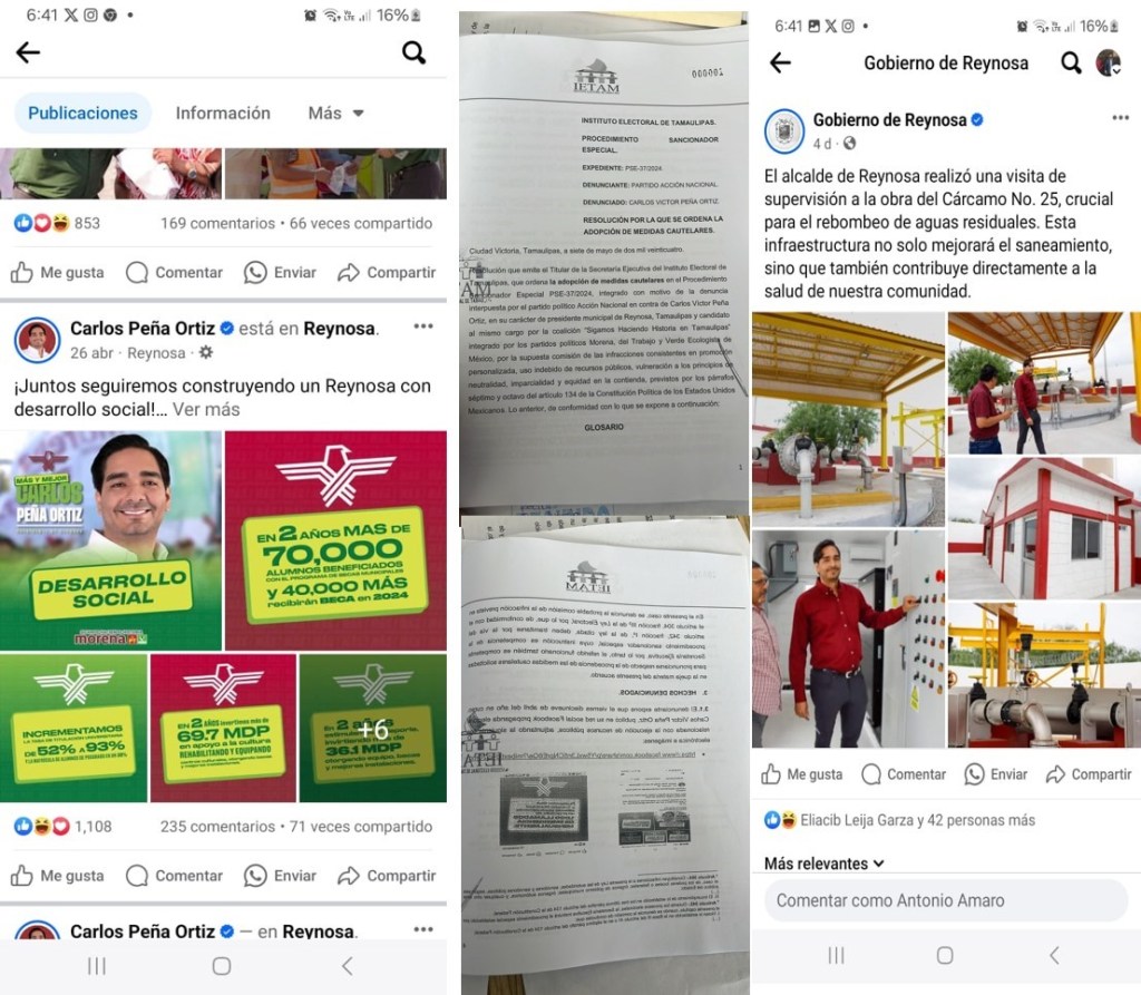 “POR PROMOCIÓN EN VEDA ELECTORAL”, IETAM SANCIONA A CARLOS PEÑA&nbsp;ORTIZ