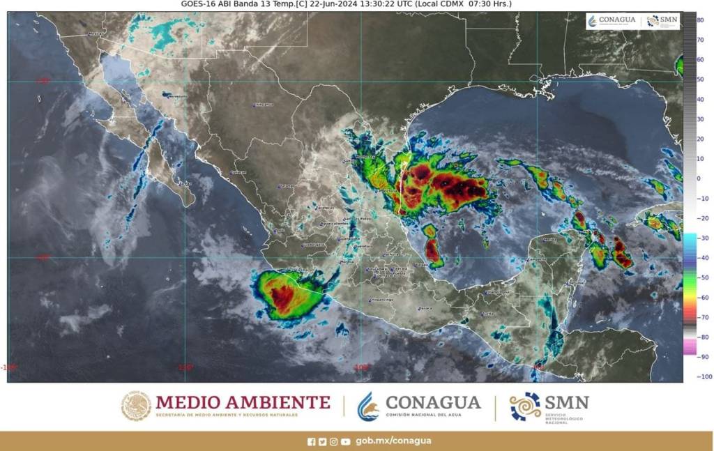 Pronóstico de lluvias torrenciales para Tamaulipas y Veracruz:&nbsp;SMN