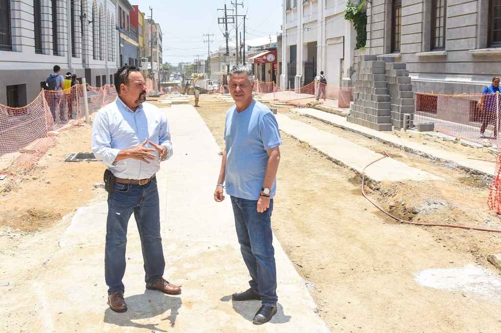 Constata Chucho Nader Avance en Obra de Conversión Vial en la Zona&nbsp;Centro