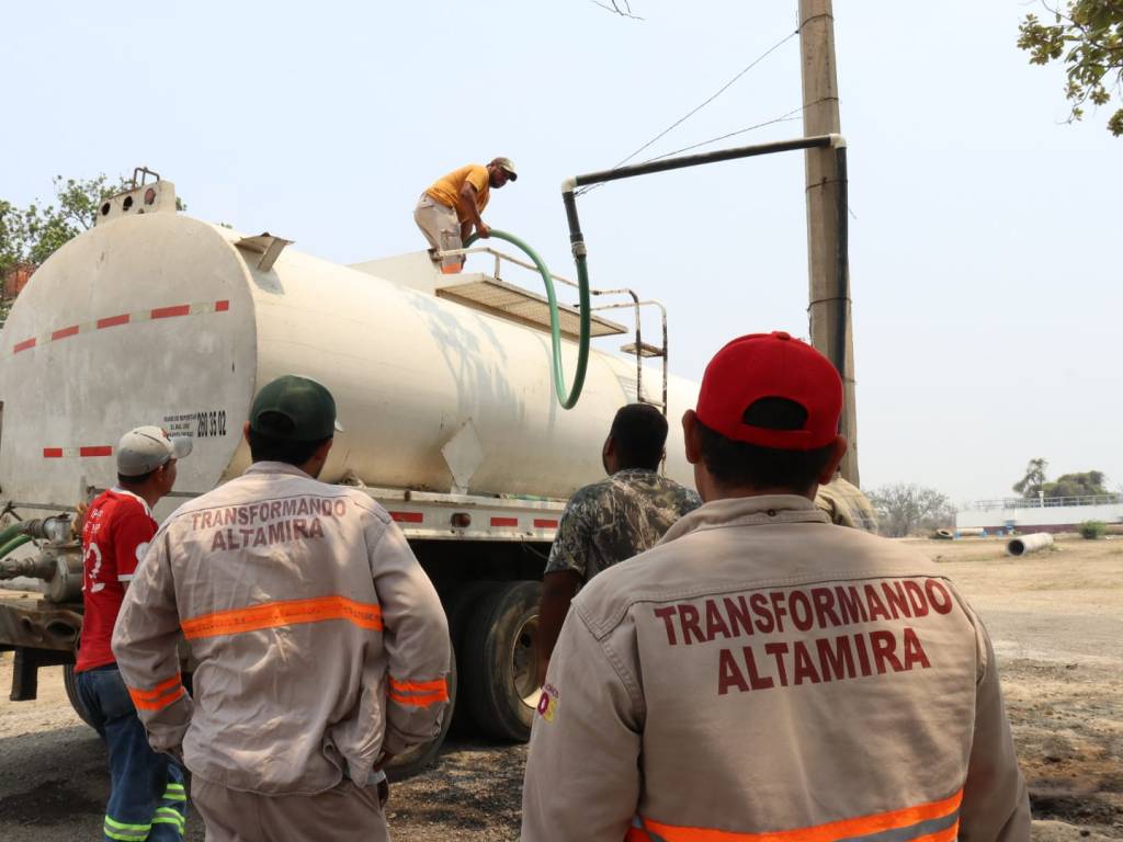 COMAPA Altamira mantiene esquema de abastecimiento de agua en&nbsp;pipas