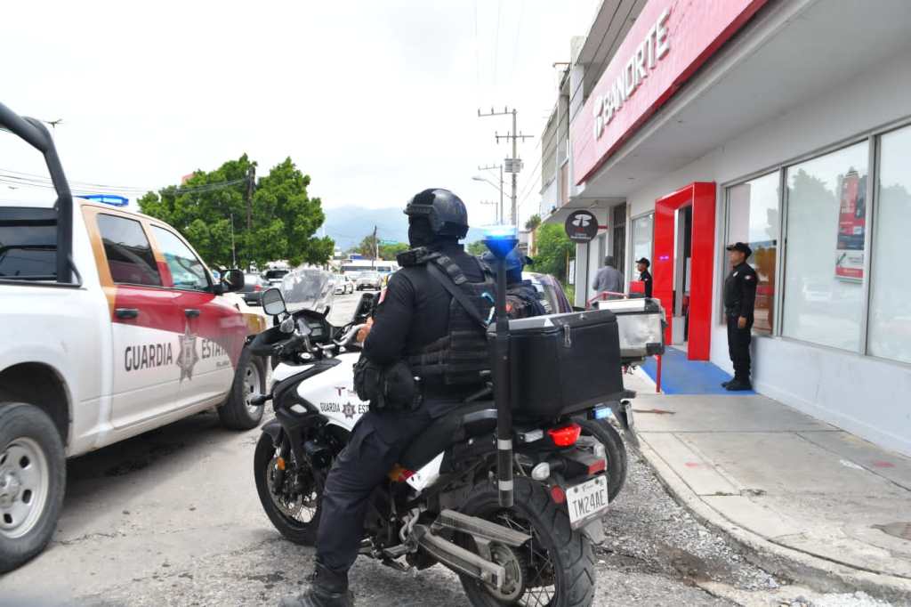 Proximidad de la Guardia Estatal en bancos y zonas peatonales preserva seguridad en&nbsp;vacaciones